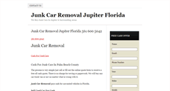 Desktop Screenshot of junkcarremovalfl.com