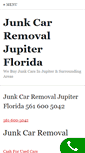 Mobile Screenshot of junkcarremovalfl.com